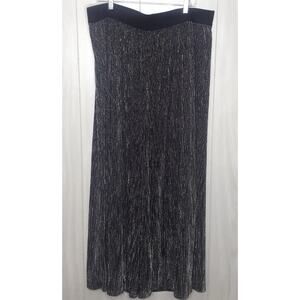 Ladies Lane Bryant Silver & Black Lined Palazzo Pant Size 20